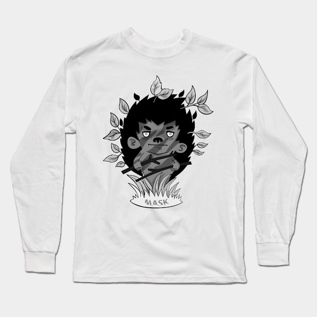 mask hedgehog Long Sleeve T-Shirt by Shvetsov
